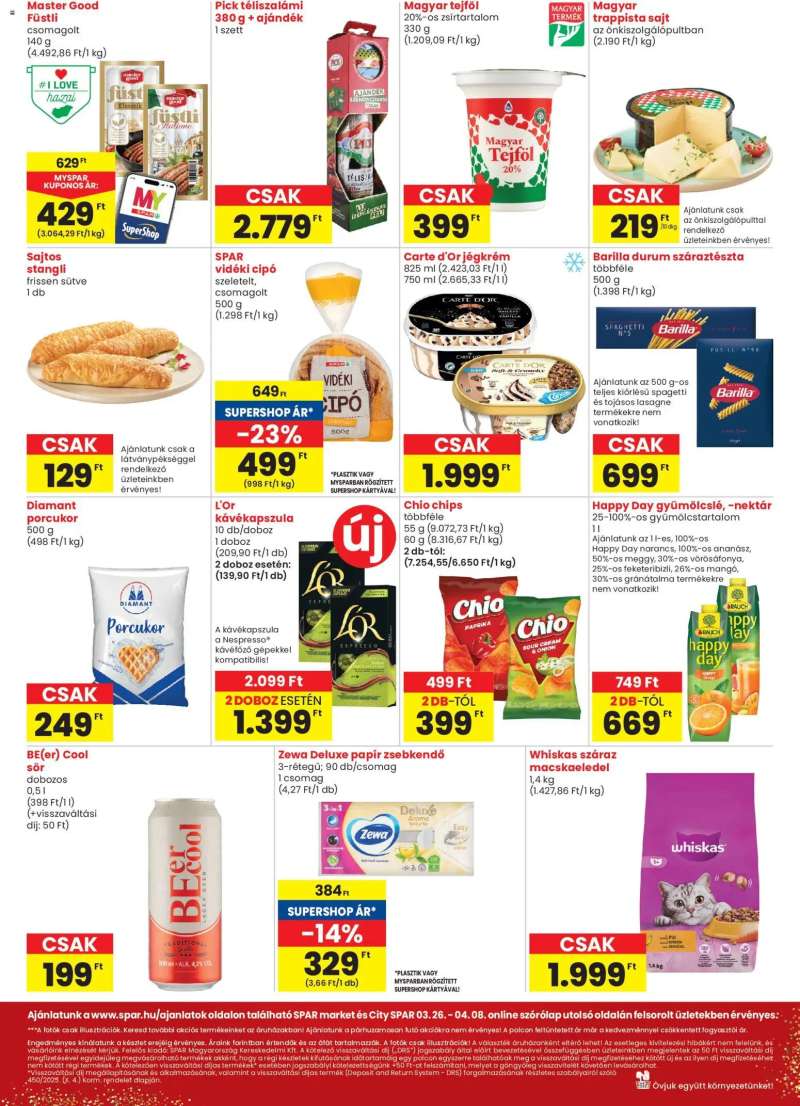 Spar Spar City szórólap 2 oldal