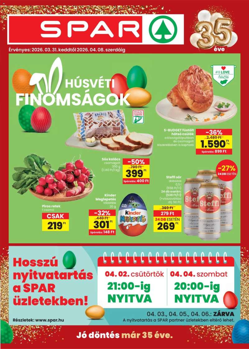 Spar Spar akciós újság 1 oldal
