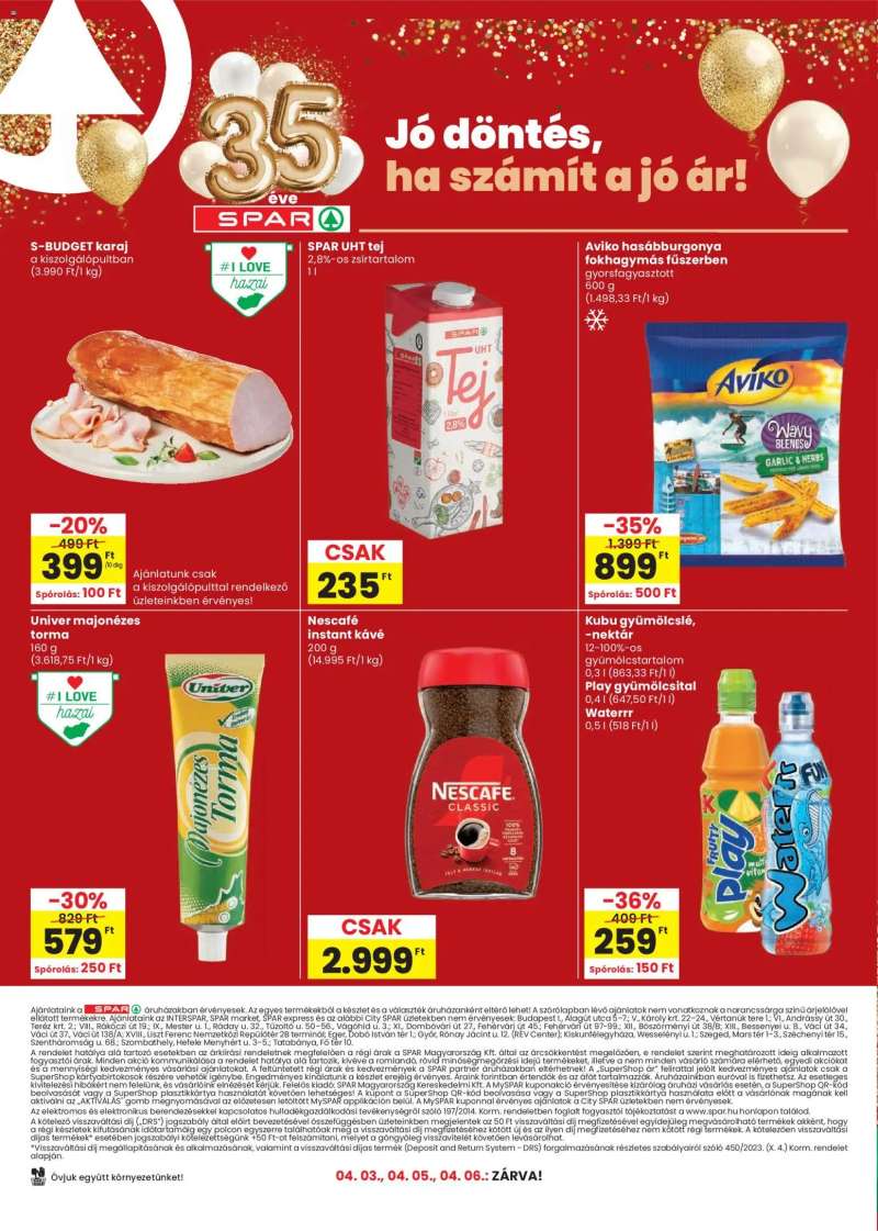 Spar Spar akciós újság 12 oldal