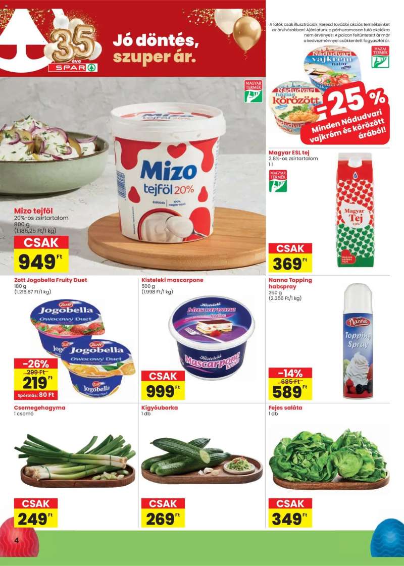 Spar Spar akciós újság 4 oldal