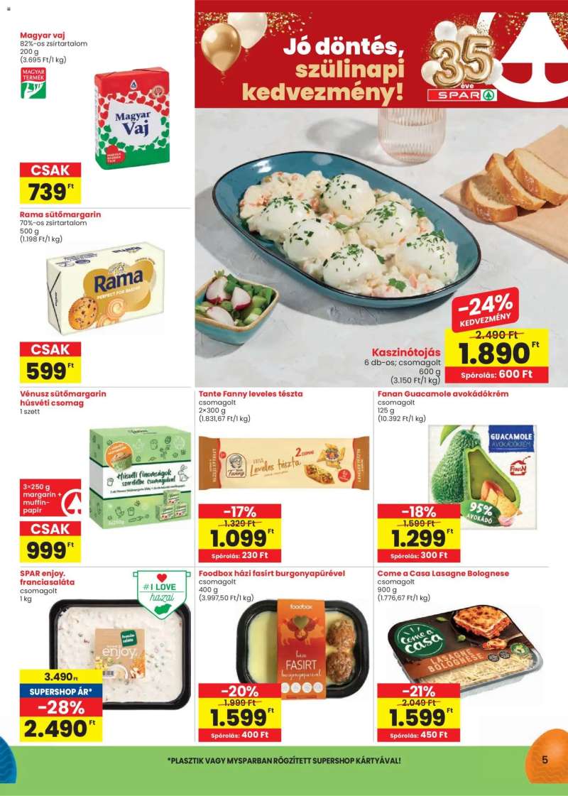Spar Spar akciós újság 5 oldal