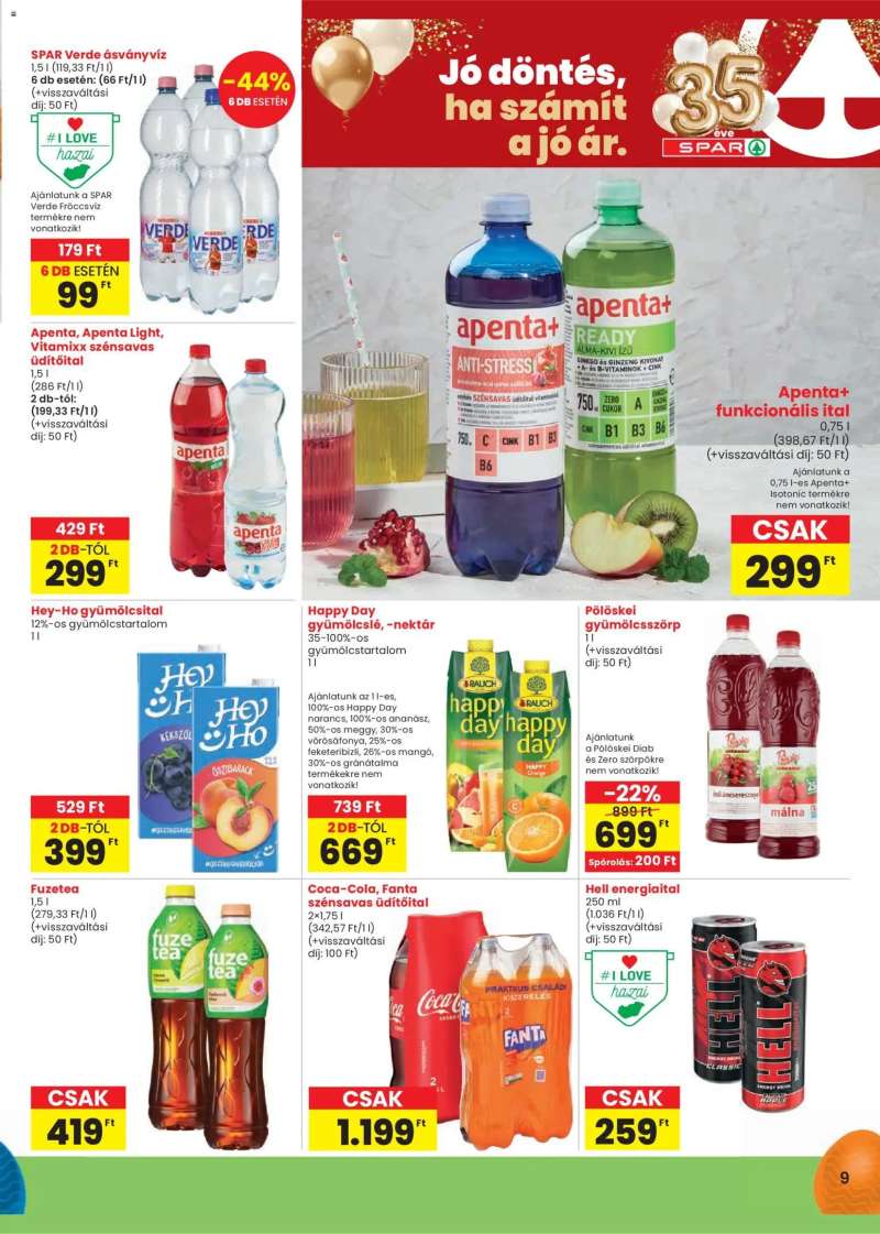 Spar Spar akciós újság 9 oldal