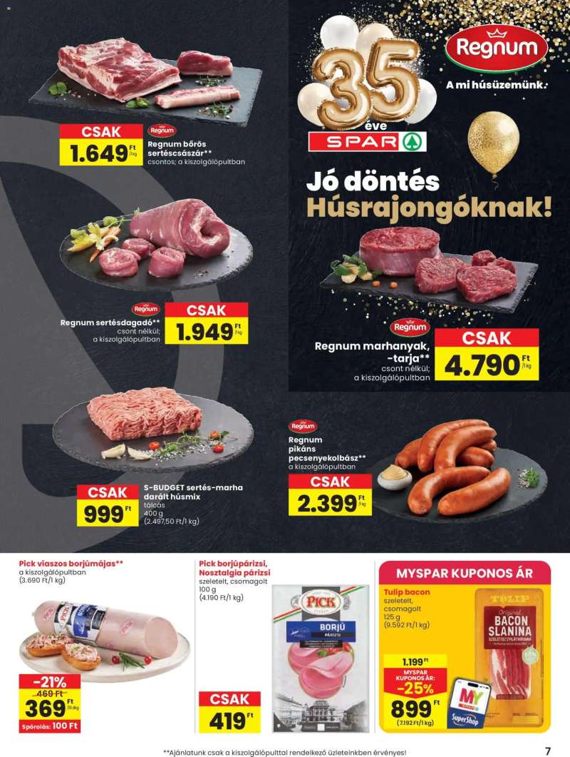 Spar Spar akciós újság 7 oldal