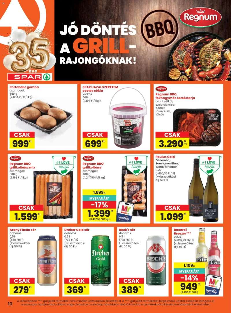 Spar Spar akciós újság 10 oldal