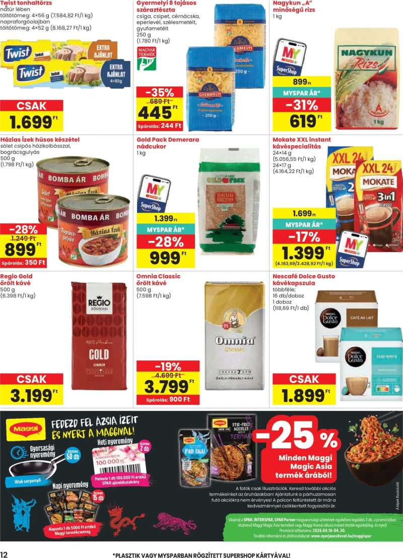 Spar Spar akciós újság 12 oldal