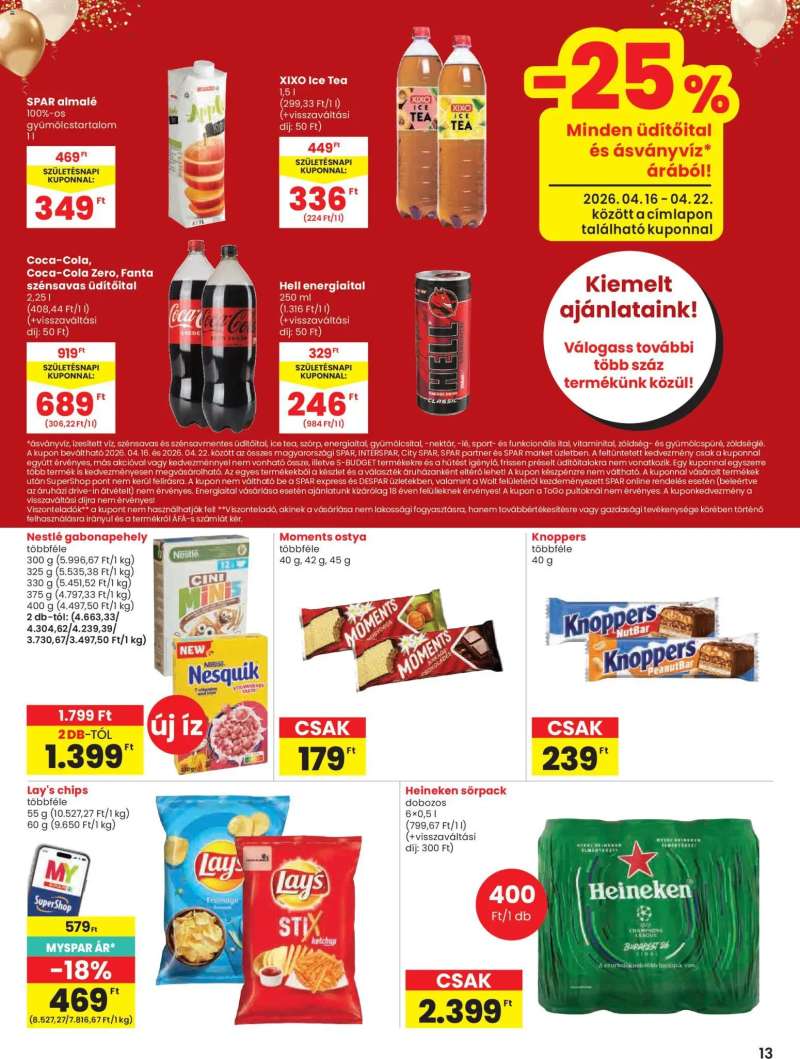 Spar Spar akciós újság 13 oldal