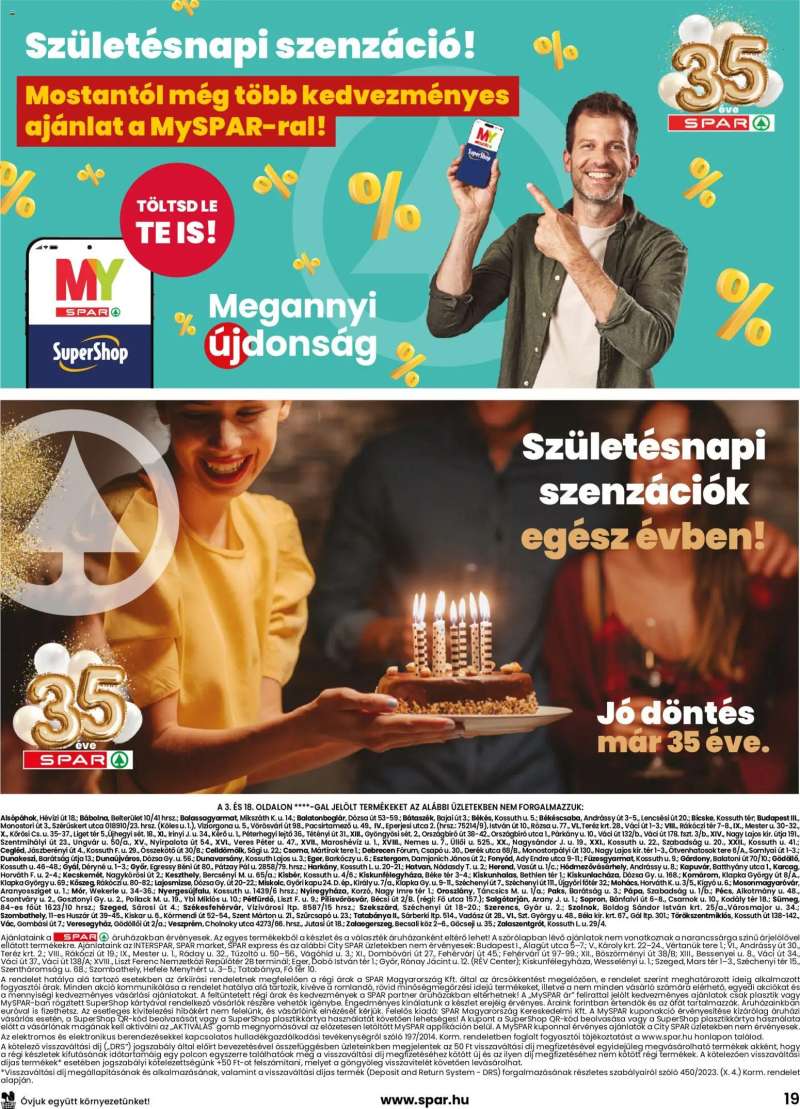Spar Spar akciós újság 19 oldal