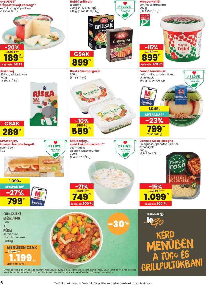 Spar Spar akciós újság 6 oldal