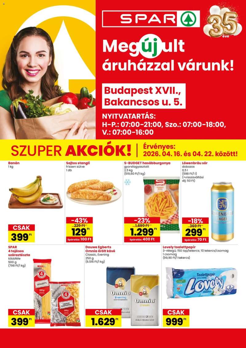 Spar Spar BP Bakancsos utca üzlet megújulás 1 oldal
