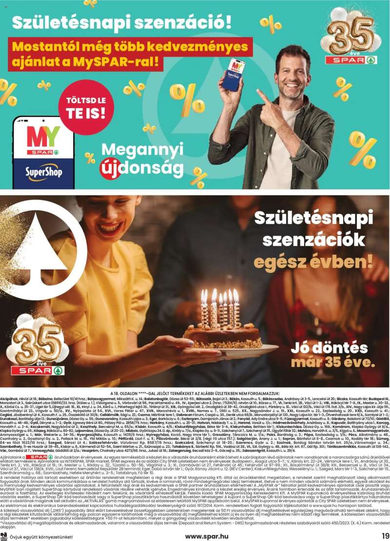 Spar Spar akciós újság 19 oldal