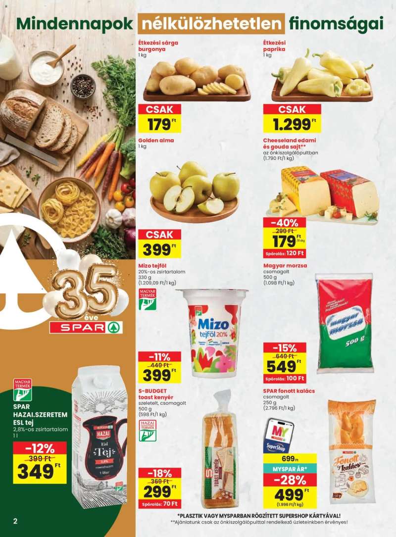 Spar Spar akciós újság 2 oldal