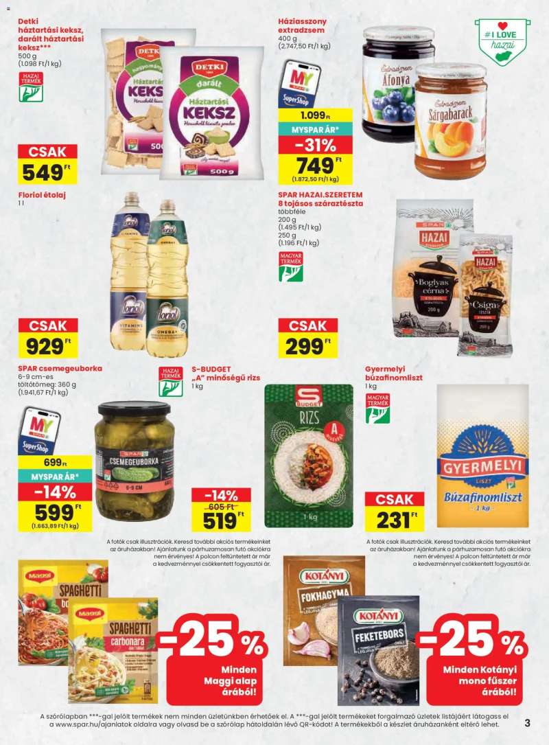 Spar Spar akciós újság 3 oldal