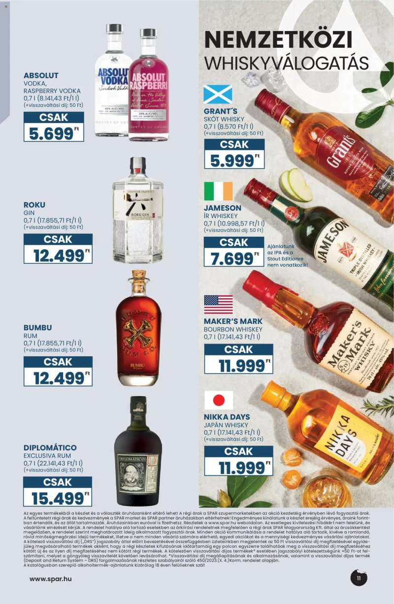 Spar Spar Tavaszi Borkatalógus 11 oldal