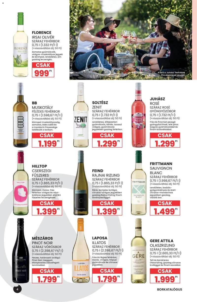 Spar Spar Tavaszi Borkatalógus 4 oldal