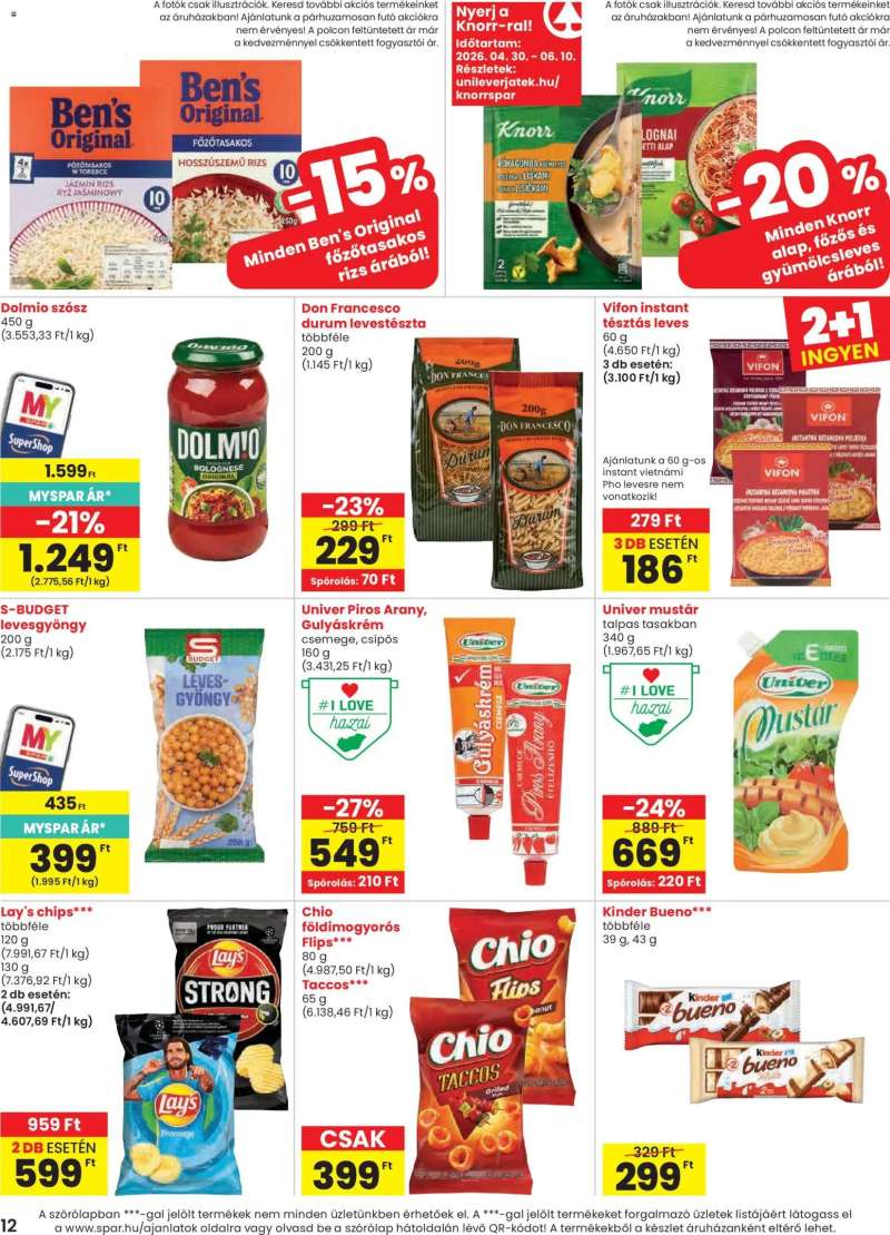Spar Spar akciós újság 12 oldal