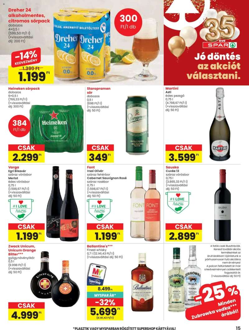 Spar Spar akciós újság 15 oldal