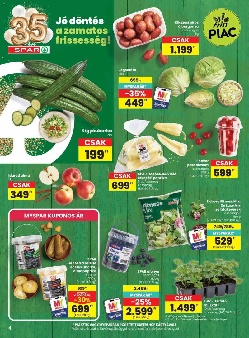Spar Spar akciós újság 4 oldal