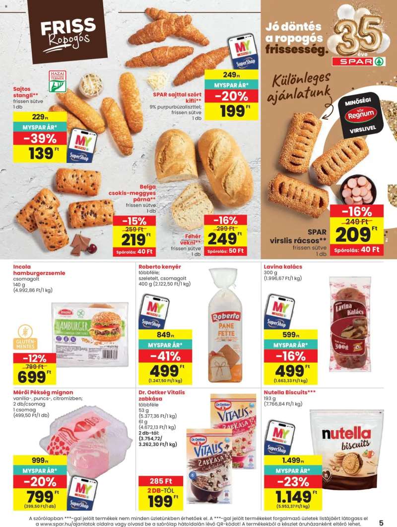 Spar Spar akciós újság 5 oldal