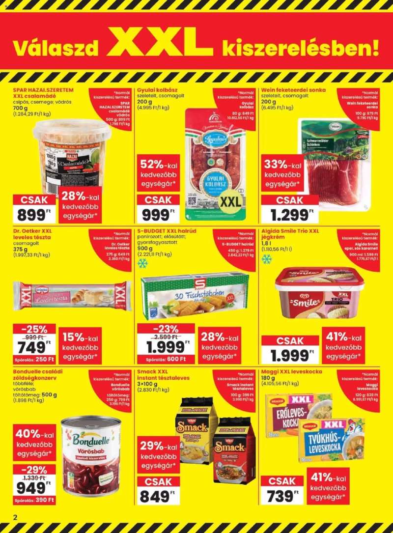 Spar Spar akciós újság 2 oldal