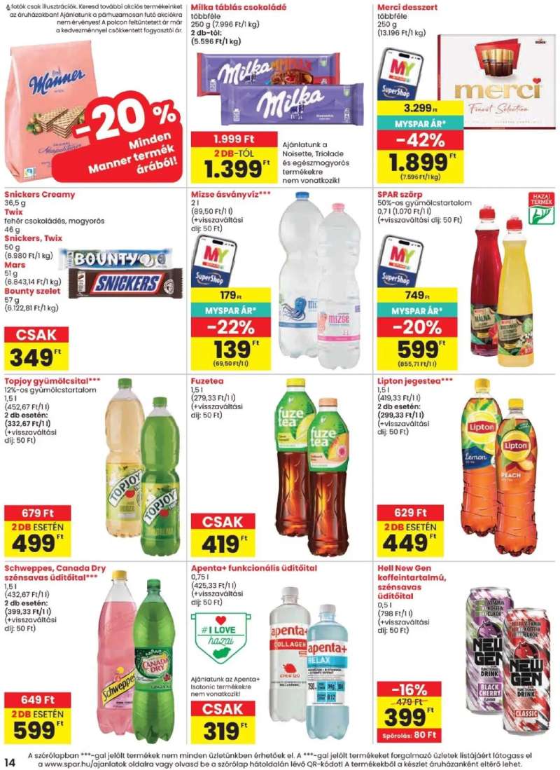 Spar Spar akciós újság 14 oldal