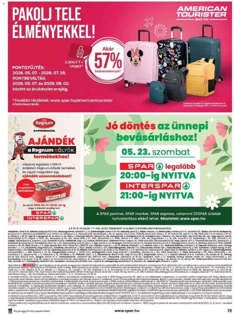 Spar Spar akciós újság 19 oldal