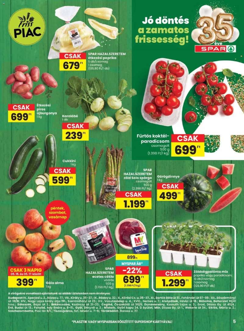 Spar Spar akciós újság 5 oldal
