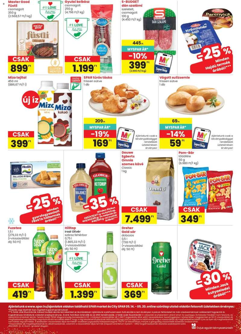 Spar Spar City szórólap 2 oldal