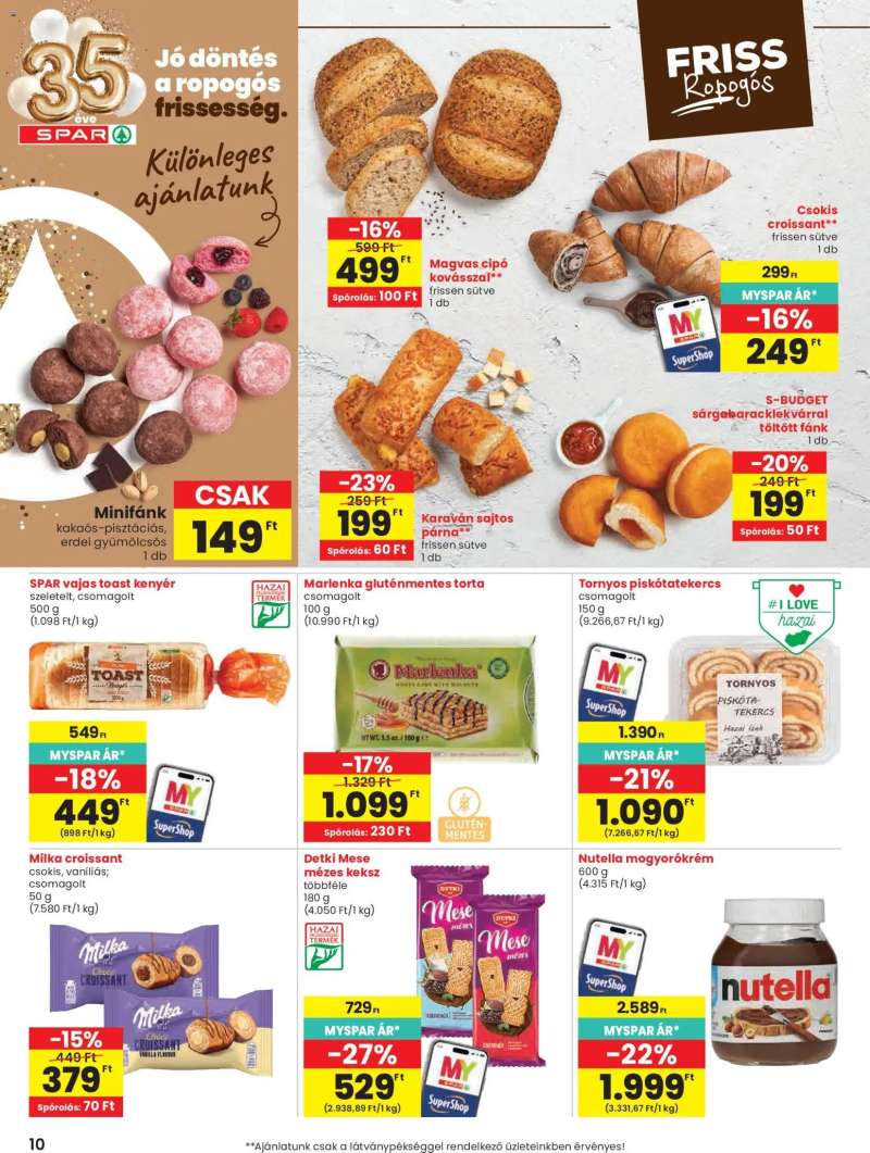 Spar Spar akciós újság 10 oldal
