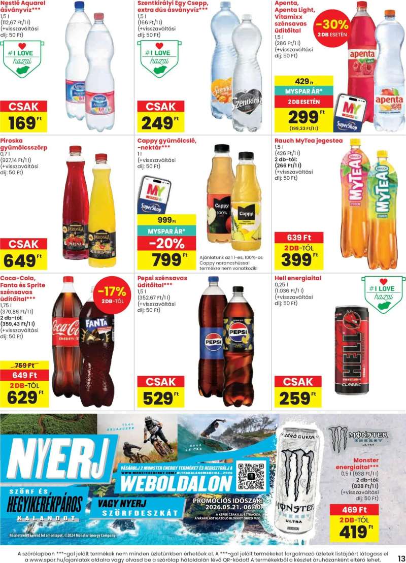 Spar Spar akciós újság 13 oldal