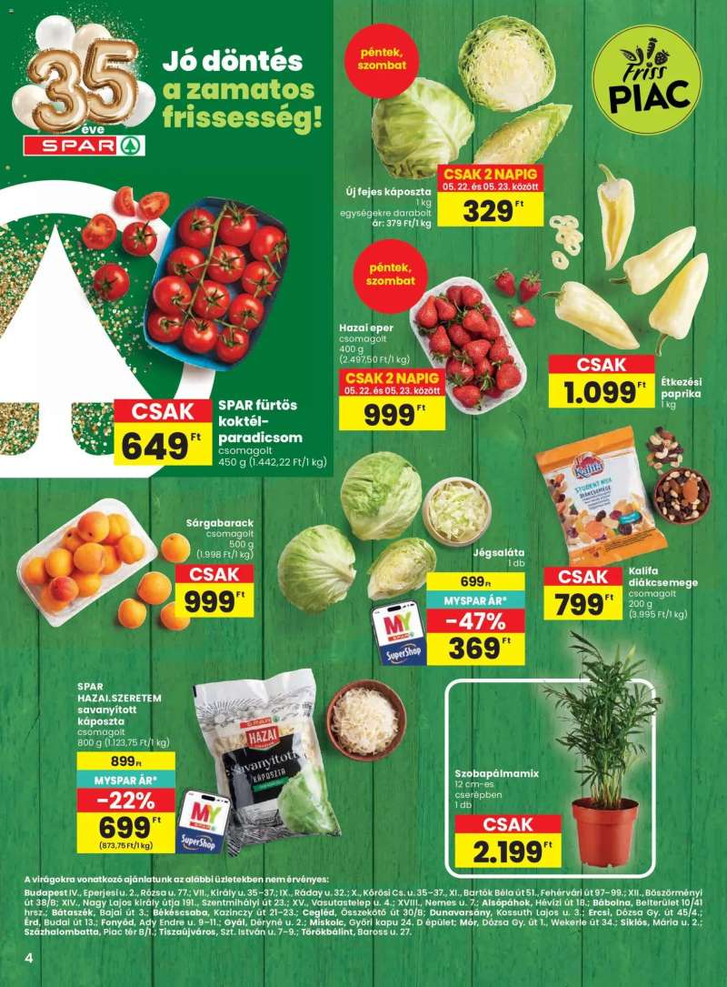 Spar Spar akciós újság 4 oldal