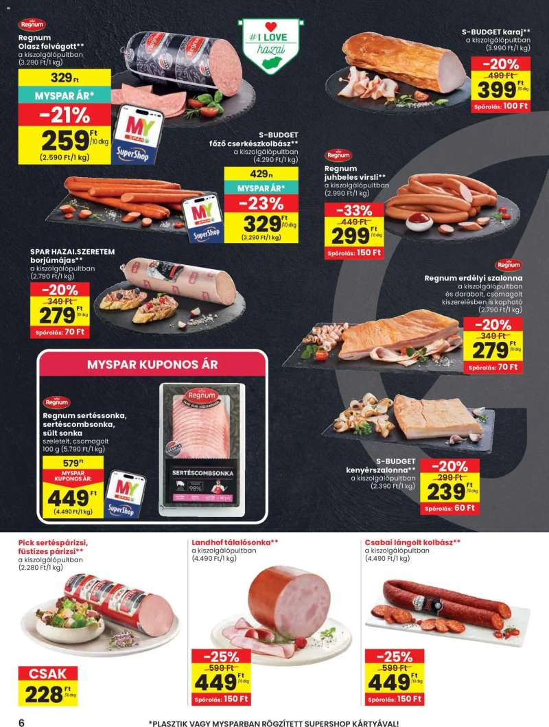 Spar Spar akciós újság 6 oldal