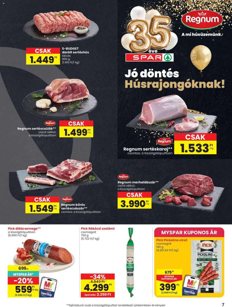 Spar Spar akciós újság 7 oldal