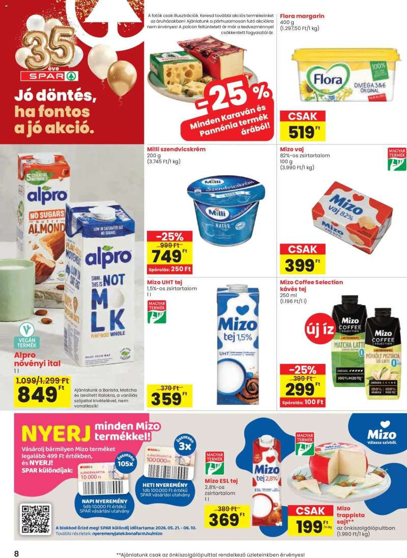 Spar Spar akciós újság 8 oldal