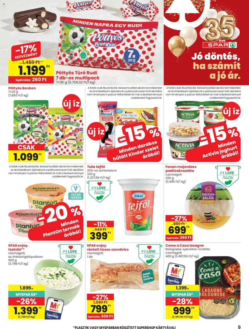 Spar Spar akciós újság 9 oldal
