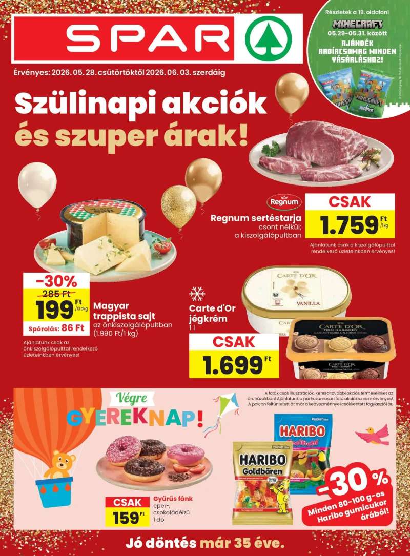 Spar Spar akciós újság 1 oldal