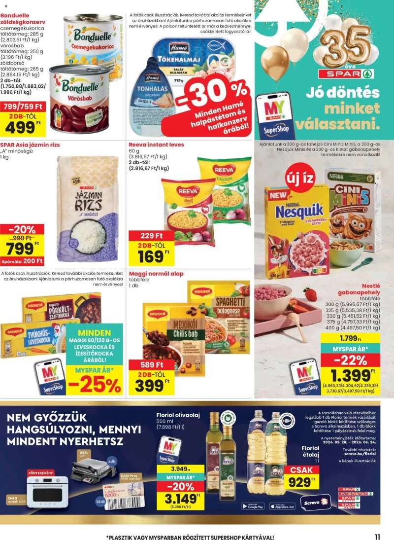 Spar Spar akciós újság 11 oldal