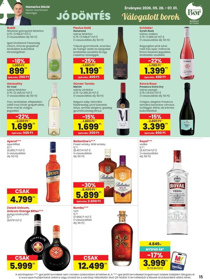 Spar Spar akciós újság 15 oldal