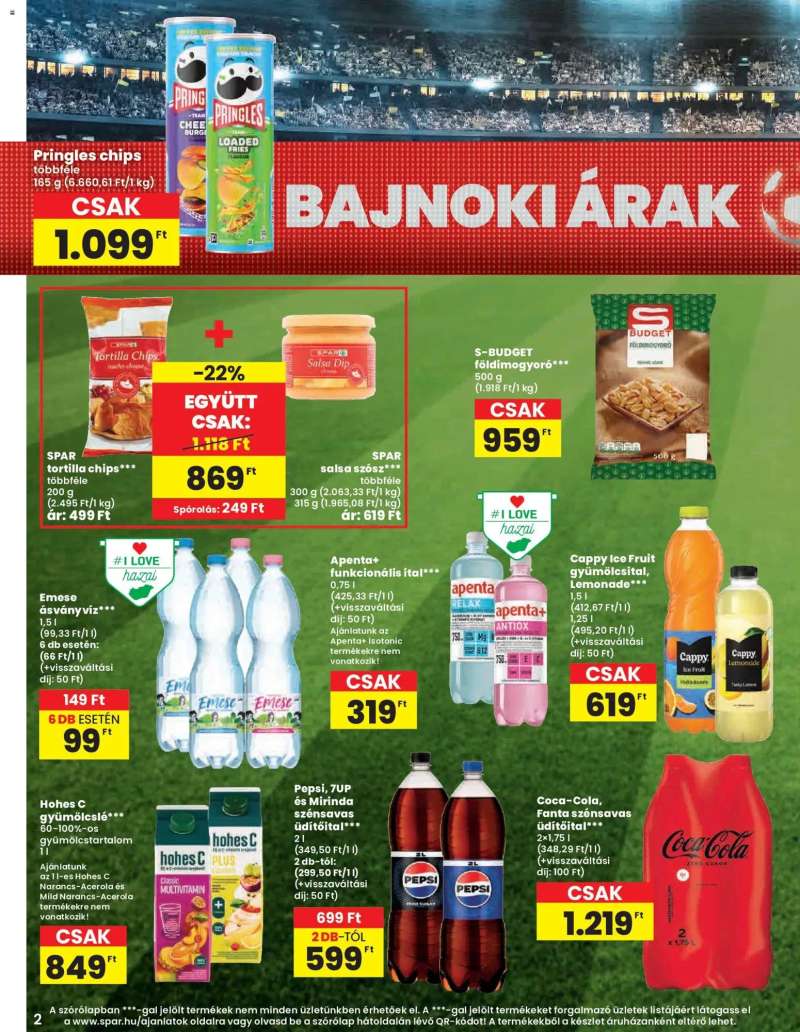 Spar Spar akciós újság 2 oldal