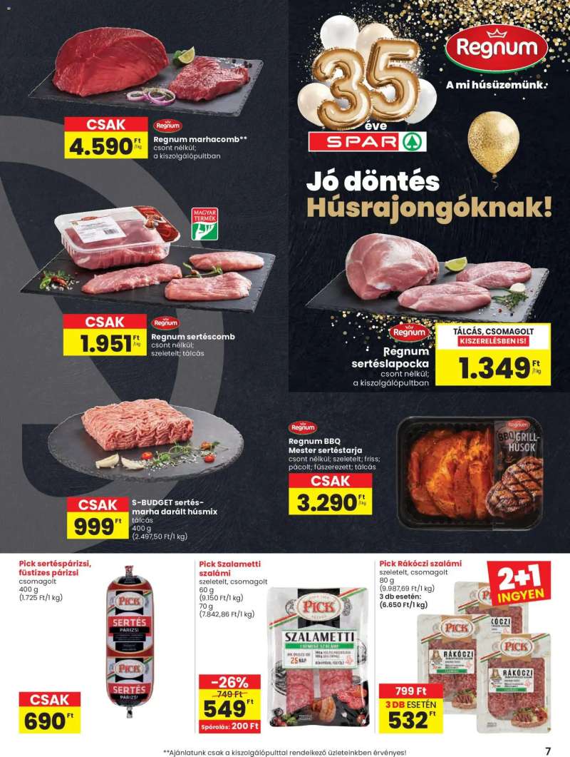 Spar Spar akciós újság 7 oldal