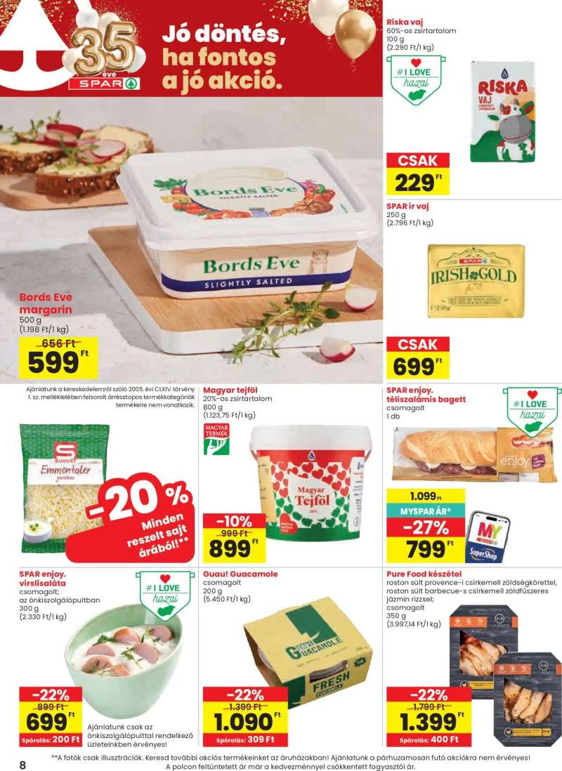 Spar Spar akciós újság 8 oldal