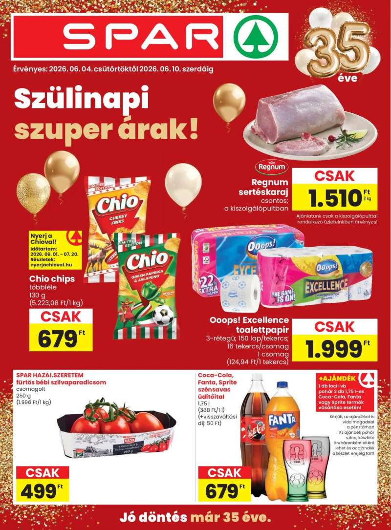 Spar Spar akciós újság 1 oldal