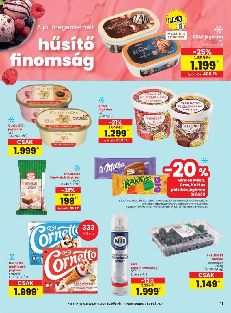 Spar Spar akciós újság 11 oldal