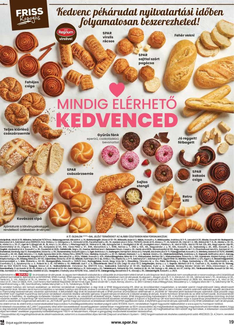 Spar Spar akciós újság 19 oldal