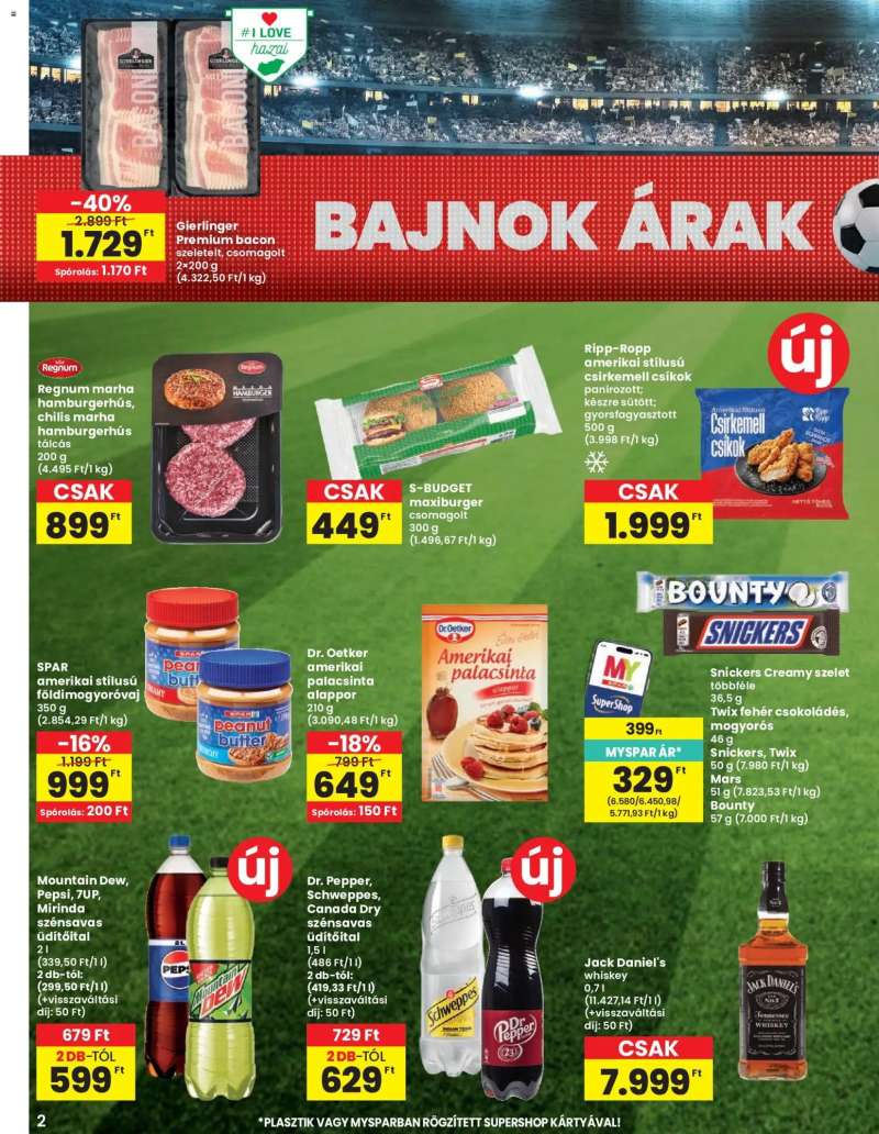 Spar Spar akciós újság 2 oldal