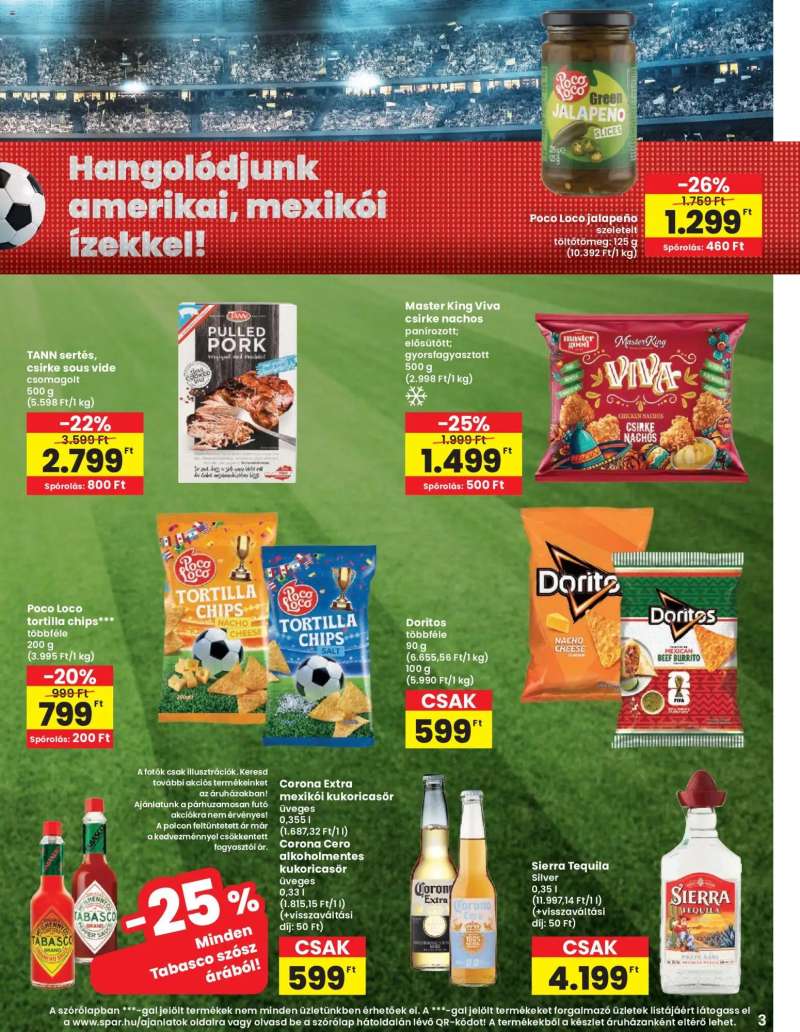 Spar Spar akciós újság 3 oldal