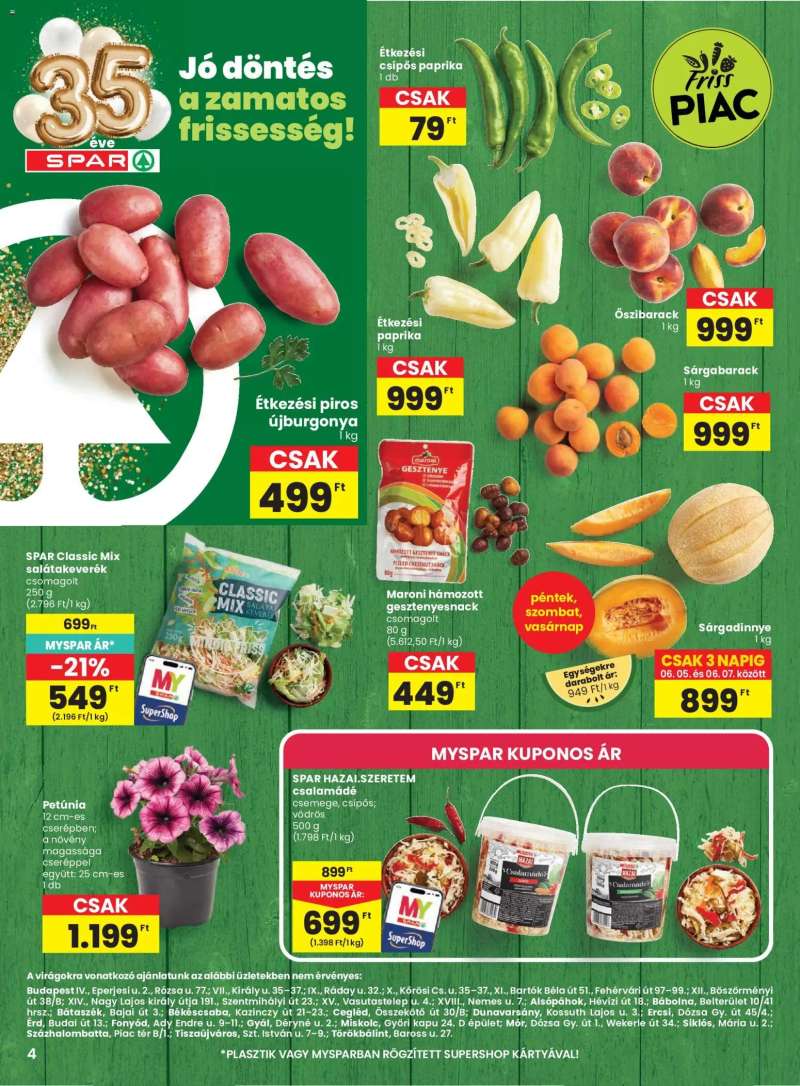 Spar Spar akciós újság 4 oldal