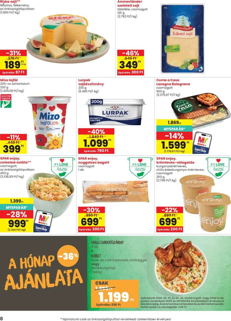 Spar Spar akciós újság 8 oldal