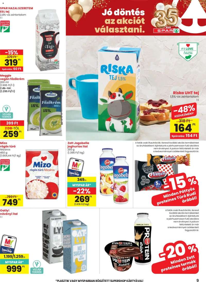 Spar Spar akciós újság 9 oldal
