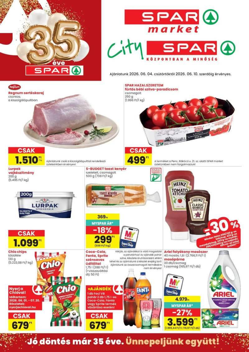 Spar Spar City szórólap 1 oldal