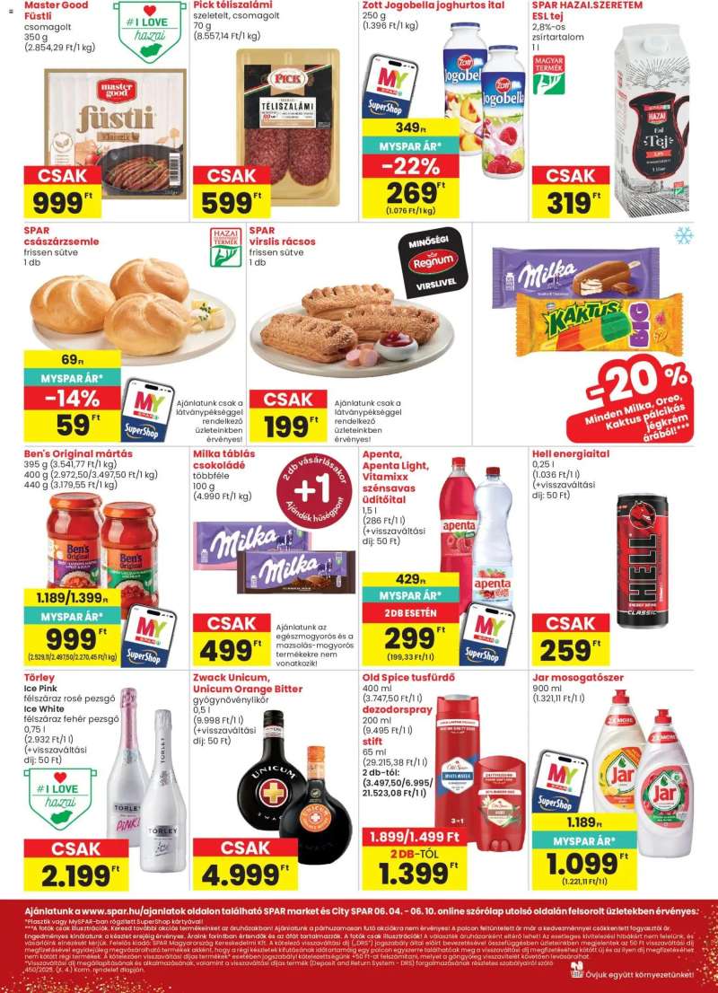 Spar Spar City szórólap 2 oldal